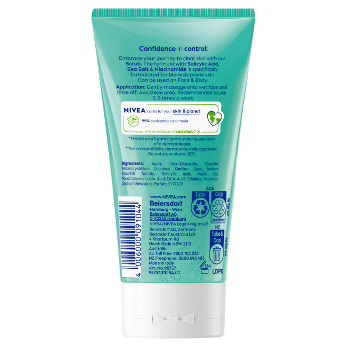 NIVEA Derma Skin Clear Scrub 150ml