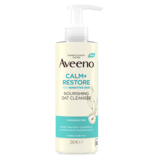 Aveeno Calm+restore Nourishing Oat Cleanser 200ml