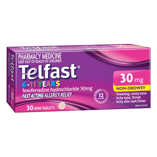 TELFAST 30mg 30 Tablets