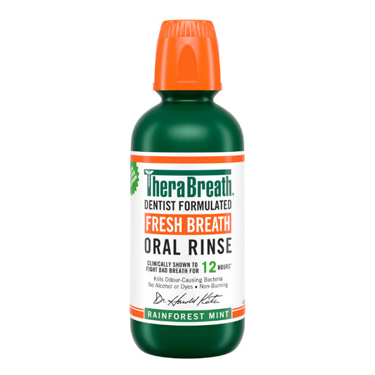 TheraBreath Rainforest Mint Mouthwash 473ml