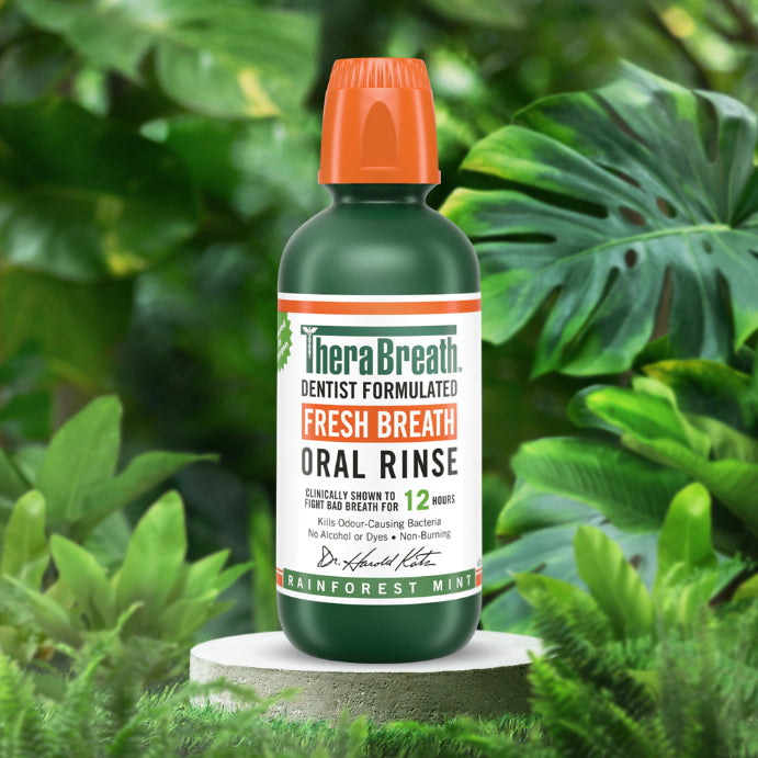 TheraBreath Rainforest Mint Mouthwash 473ml