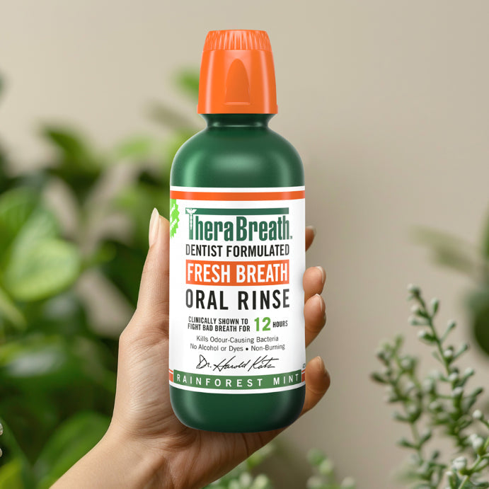 TheraBreath Rainforest Mint Mouthwash 473ml