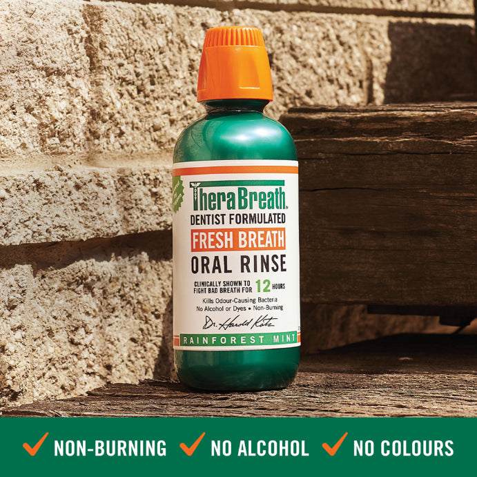 TheraBreath Rainforest Mint Mouthwash 473ml