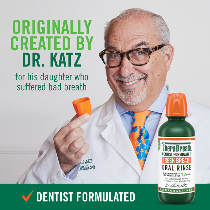 TheraBreath Rainforest Mint Mouthwash 473ml