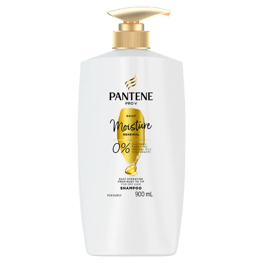 Pantene Daily Moisture Renewal Shampoo: Moisturising Shampoo for Dry Hair 900ml
