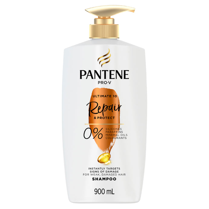 Pantene Pro-V Ultimate 10 Repair & Protect Shampoo: Strengthening Shampoo for Damaged Hair 900ml