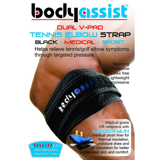 Body Assist Dual V-pad Tennis Elbow Strap