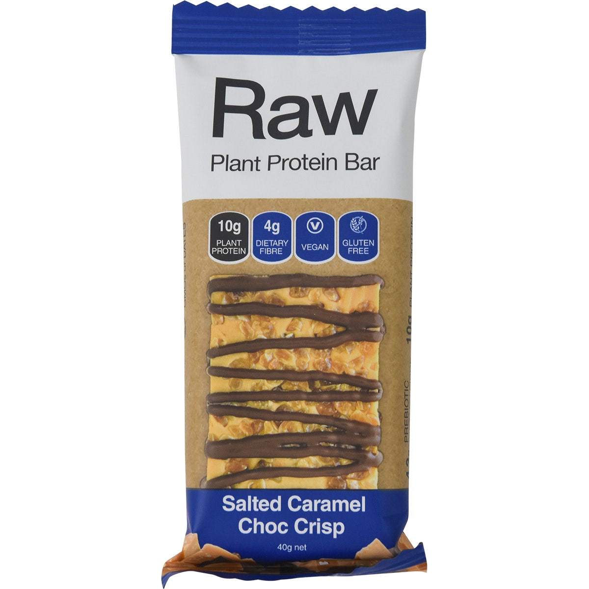 Amazonia Raw Protein Bar Salted Caramel Choc Crisp 40g(Pack of 10)