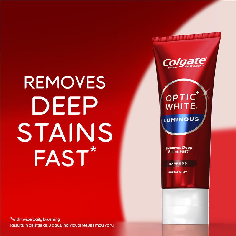 Colgate Optic White Express White Fresh Mint Teeth Whitening Toothpaste with hydrogen peroxide 125g