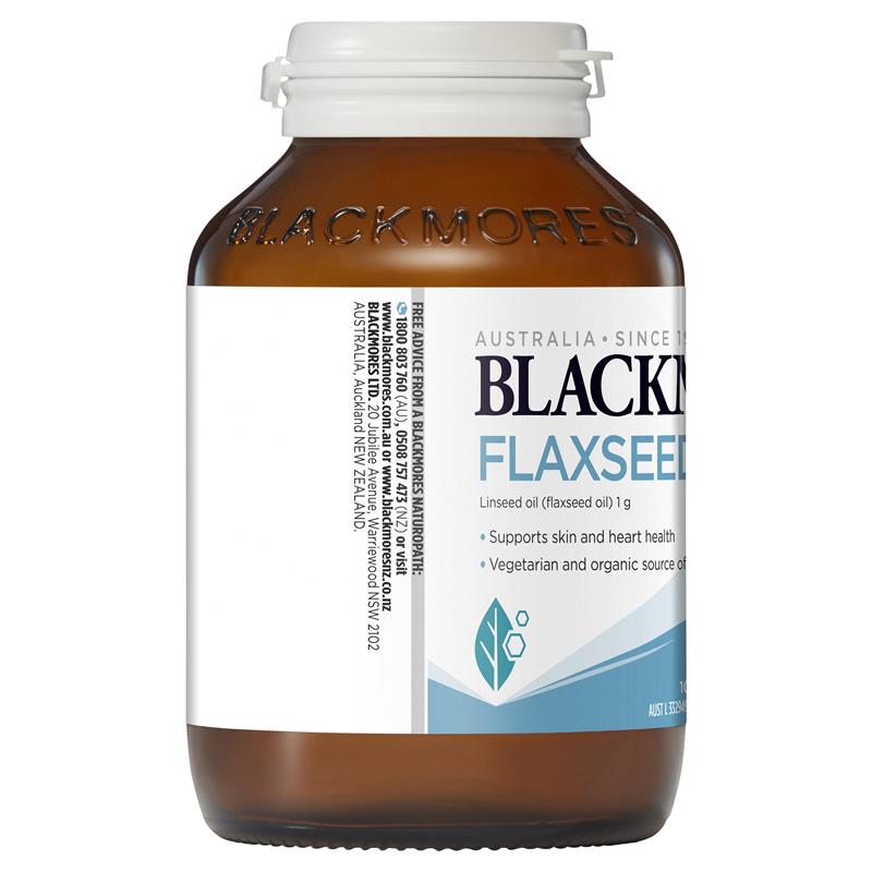 Blackmores Flaxseed Oil 1000mg 100 Vegetarian Capsules