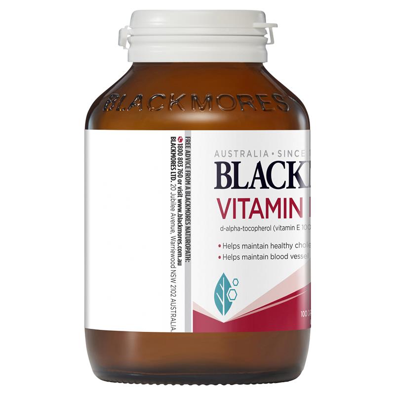 Blackmores Vitamin E 1000IU Cholesterol Health 100 Capsules