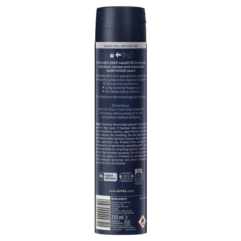 Nivea Men Deep Aerosol 250ml