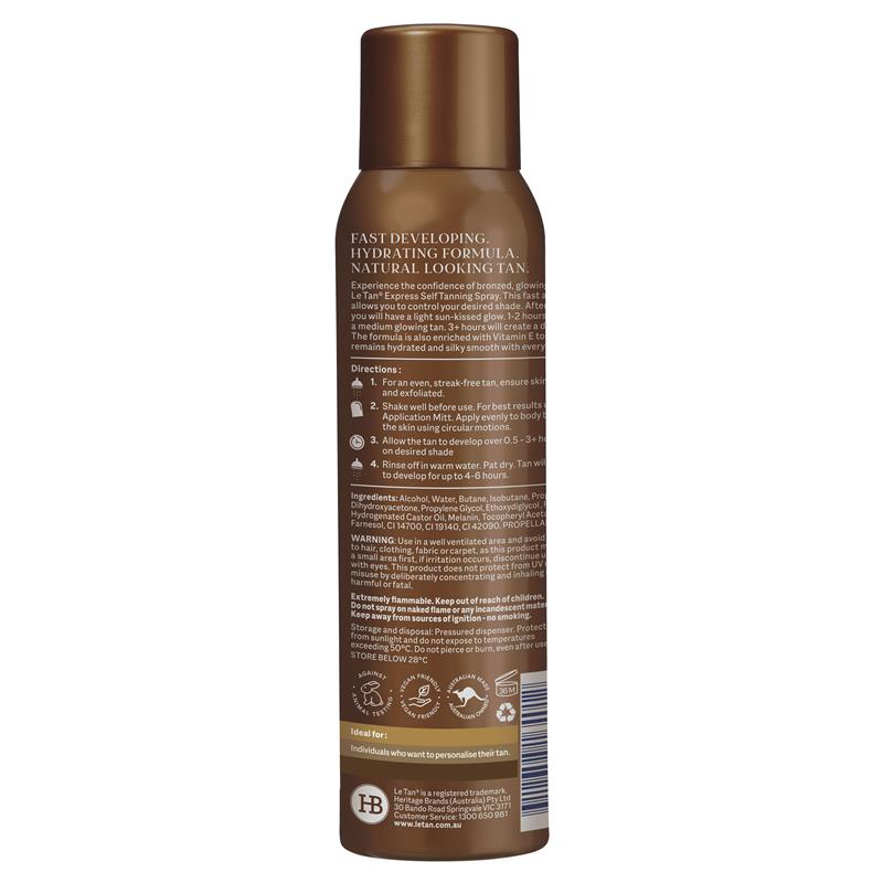 Le Tan Classic Express Self Tanning Spray - 100g