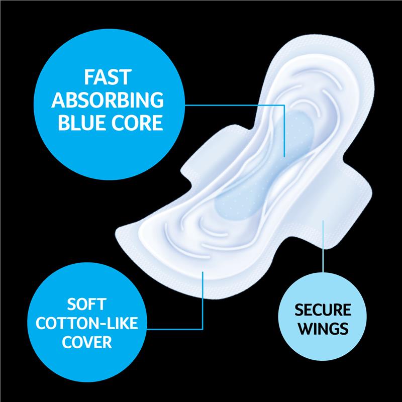U BY KOTEX PAD MAXI REGULAR WING 16PK