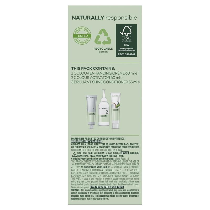 Clairol Natural Instincts 2 Midnight Black