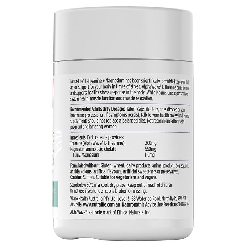 NutraLife L-Theanine + Magnesium 60 Capsules