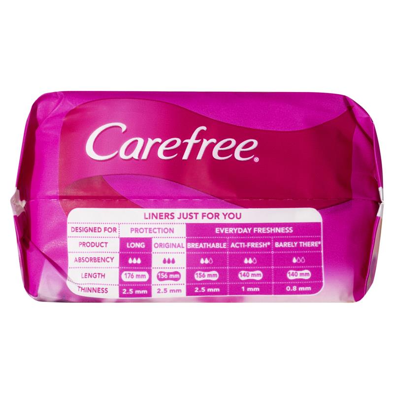 Carefree Original Unscented Panty Liners 30 Pack