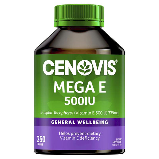 Cenovis Mega E 500iu - Vitamin E - 250 Capsules