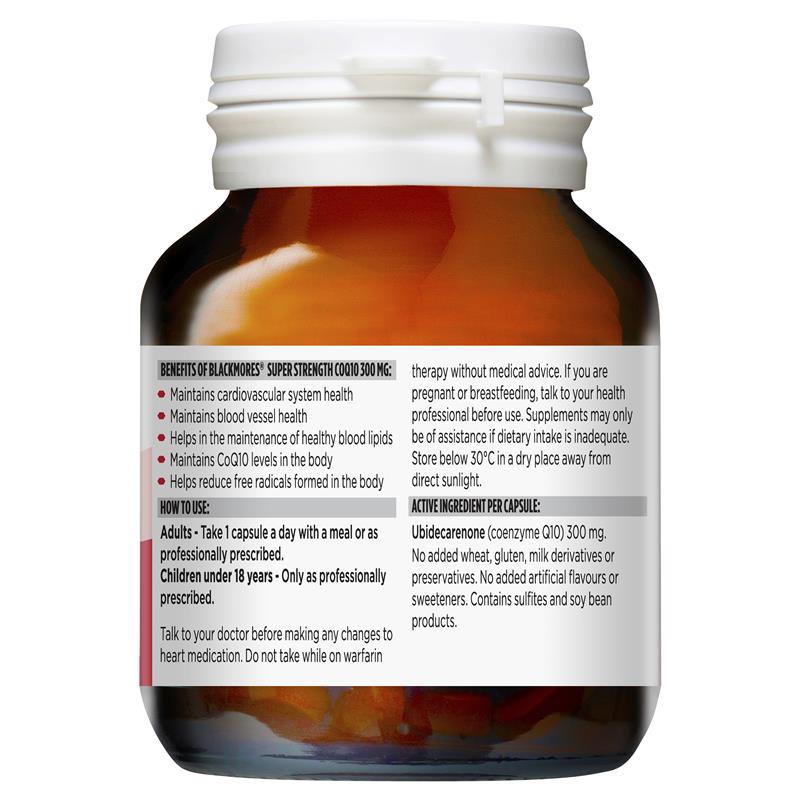 Blackmores Super Strength COQ10 300mg 30 Tablets