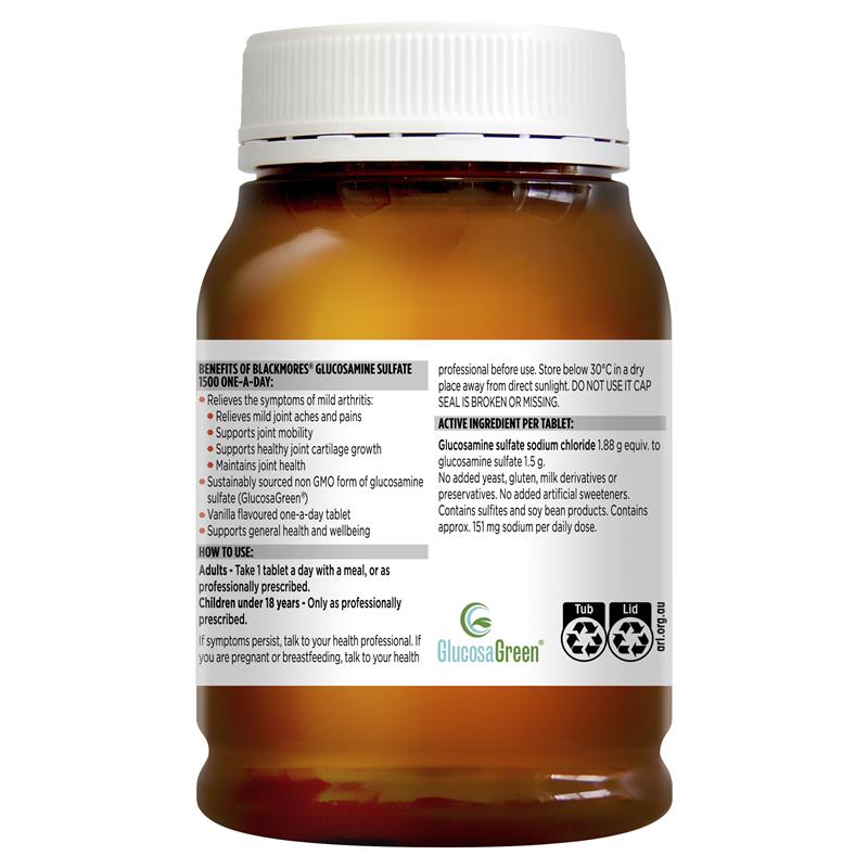 Blackmores Glucosamine Sulfate 1500mg One-a-day 90 Tablets
