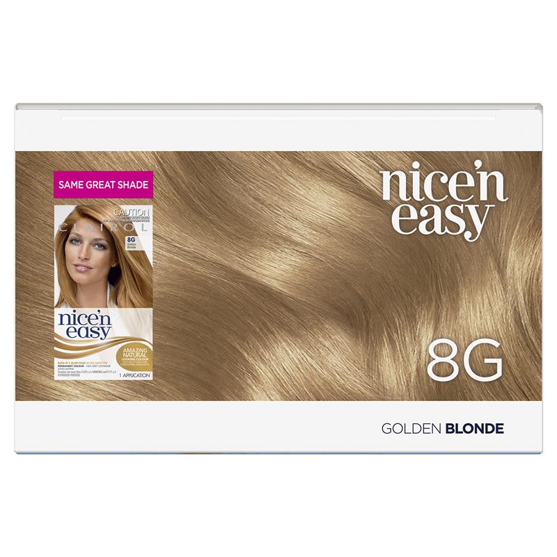 Clairol Nice & Easy 8G Natural Golden Blonde Hair Colour