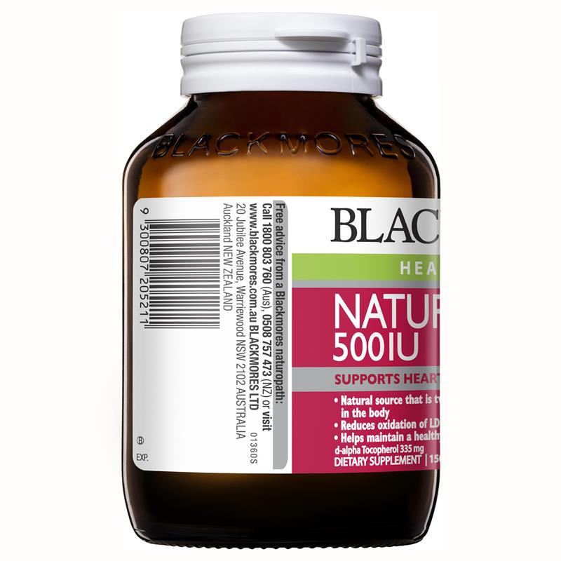 Blackmores Vitamin E 500iu 150 Capsules