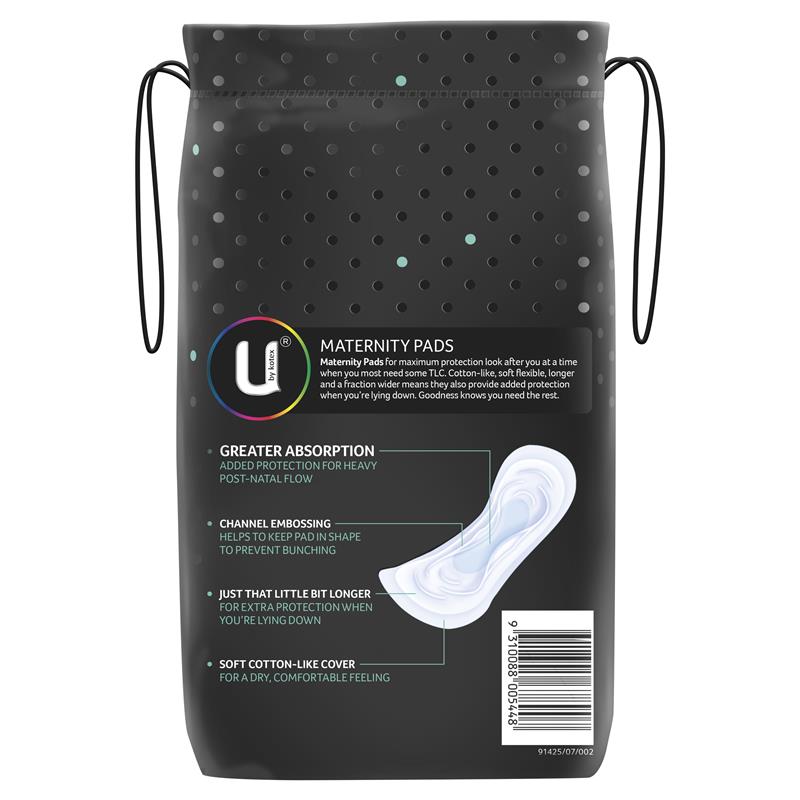 U by Kotex Maternity Pads 10 Pack