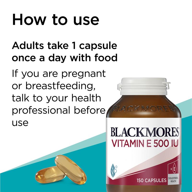 Blackmores Vitamin E 500iu 150 Capsules