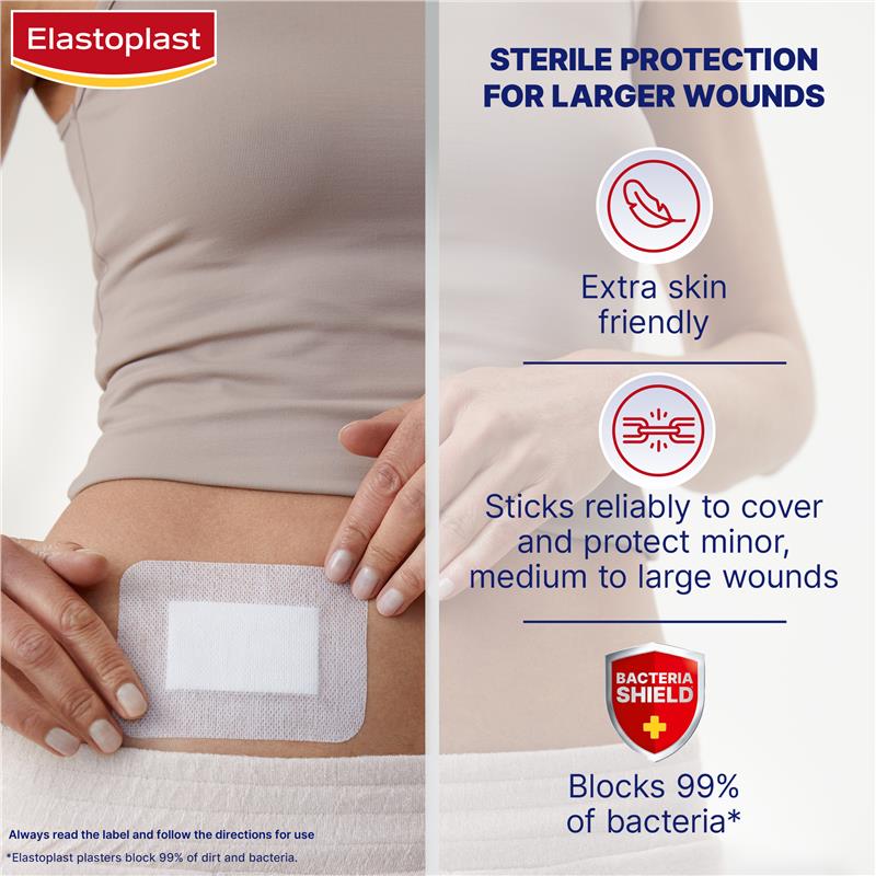 Elastoplast Sensitive Dressing XXL 8x10cm 5 Dressings