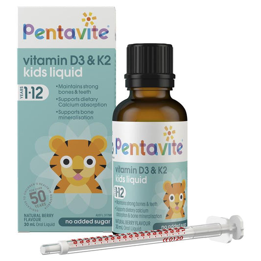 Pentavite Vitamin D3 & K2 Kids Liquid 30ml