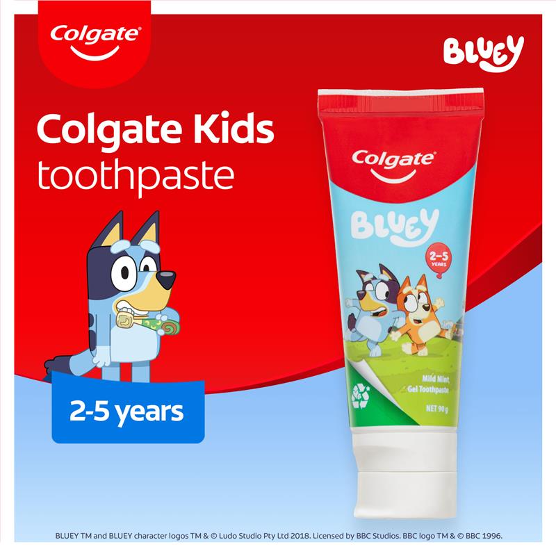 Colgate Toothpaste Mint Gel 2-5 Years 90g