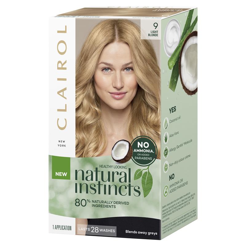 Clairol Natural Instincts Semi-Permanant Hair Colour, 9 Light Blonde