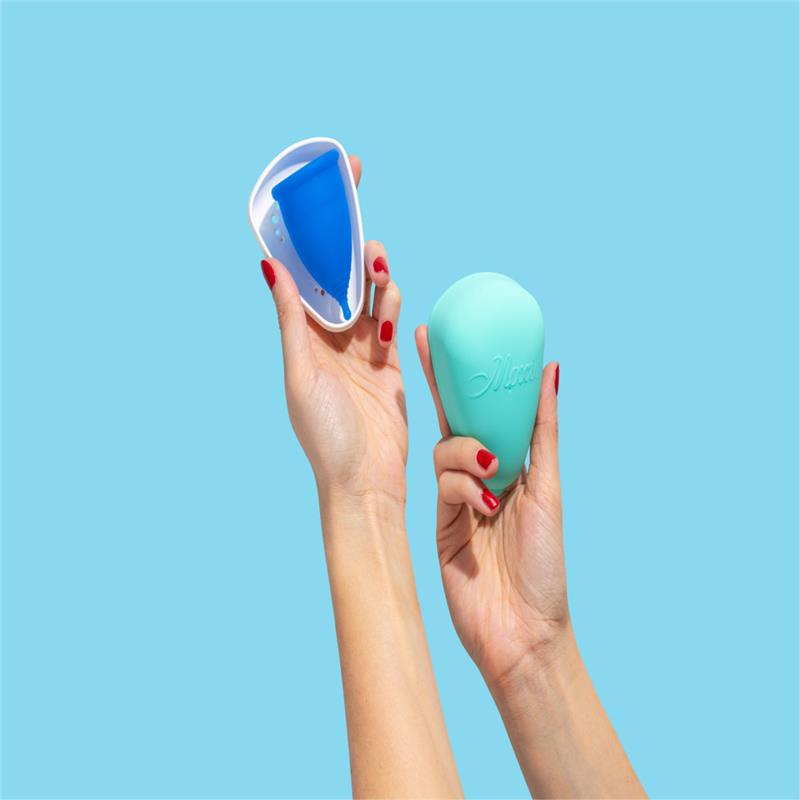 Moxie Menstrual Cup with Purse-worthy Pod Super