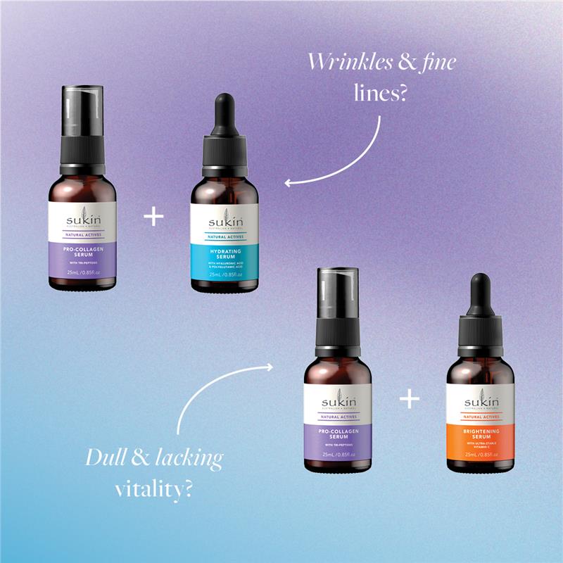 Sukin Natural Actives Pro-Collagen Serum with Vegan Squalane 25ml