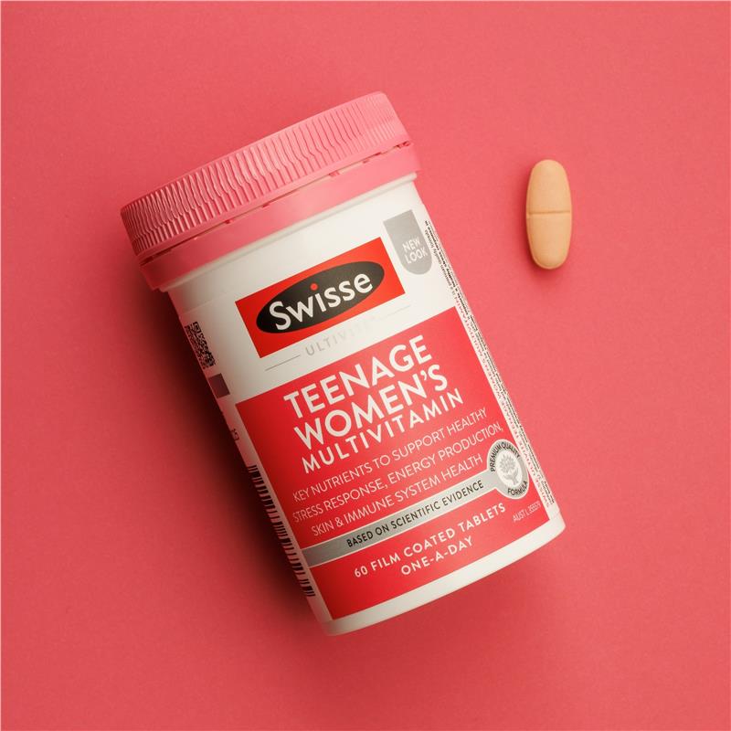 Swisse Teenage Ultivite Women's Multivitamin 60 Tablets