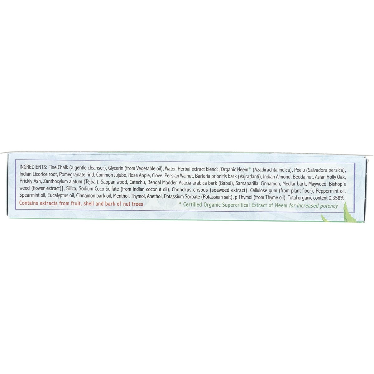 Auromere Toothpaste Ayurvedic Fresh Mint Fluoride Free 117g