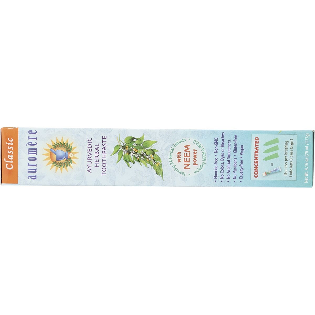 Auromere Toothpaste Ayurvedic Classic (Licorice) Fluoride Free 117g