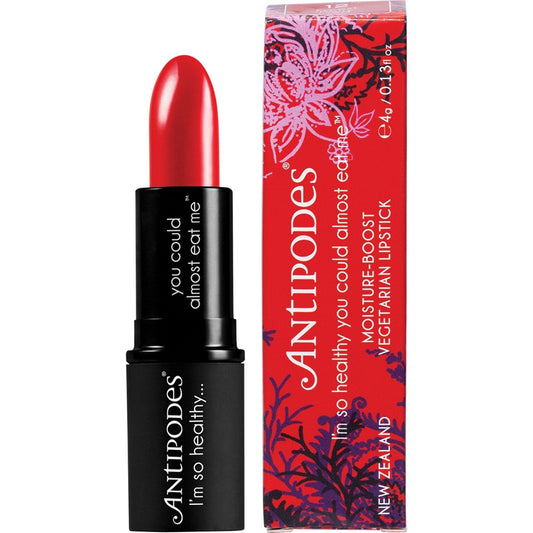 Antipodes Moisture-boost Natural Lipstick Forest Berry Red 4g