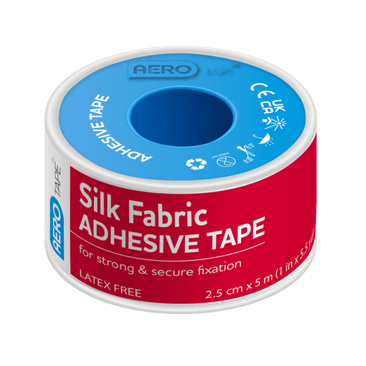 Aerotape Silk Fabric Adhesive Tape 2.5cm X 5m