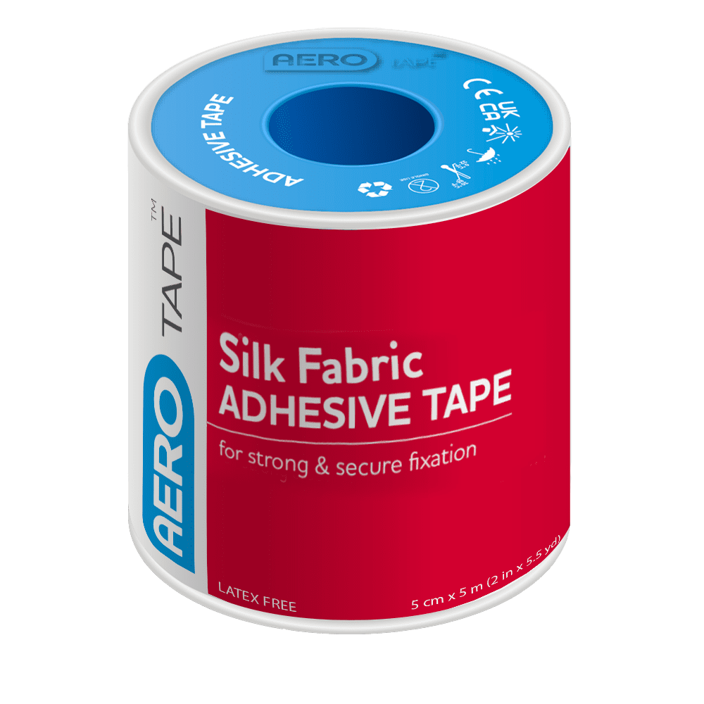 Aerotape Silk Fabric Adhesive Tape 5cm X 5m