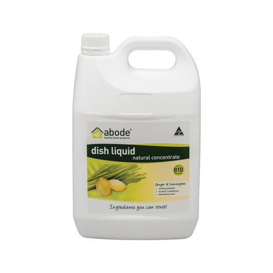 Abode Dish Liquid Concentrate Ginger & Lemongrass 4 Litres