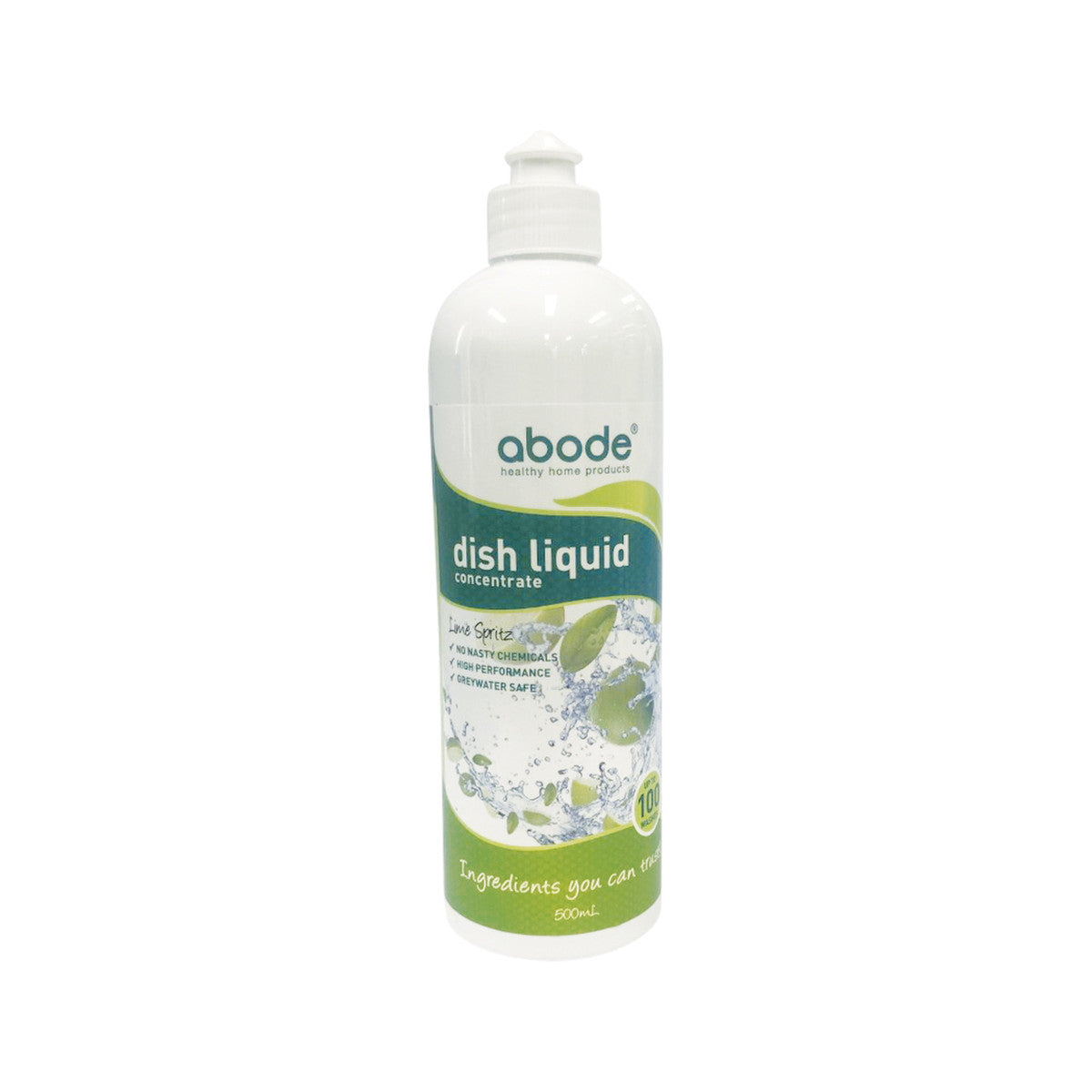 Abode Dish Liquid Concentrate Lime Spritz 500ml