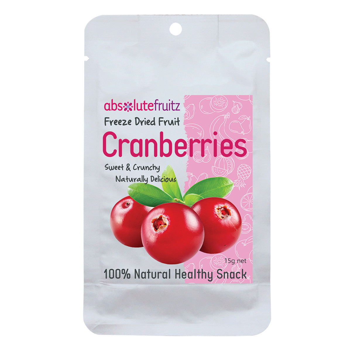 Absolutefruitz Freeze-dried Whole Cranberries 15g
