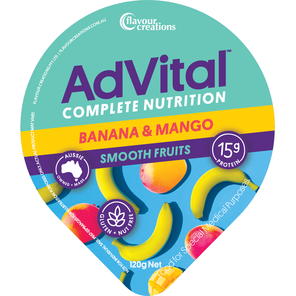 Advital Nutritionally Complete Smooth Banana & Mango 12x120g