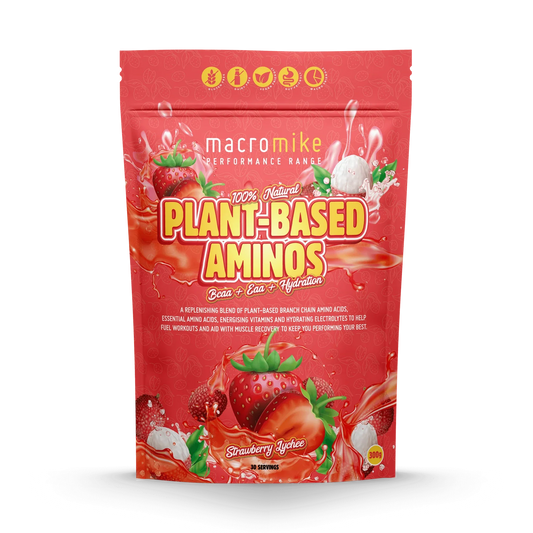 MACRO MIKE Plant-Based Aminos Strawberry Lychee 300g