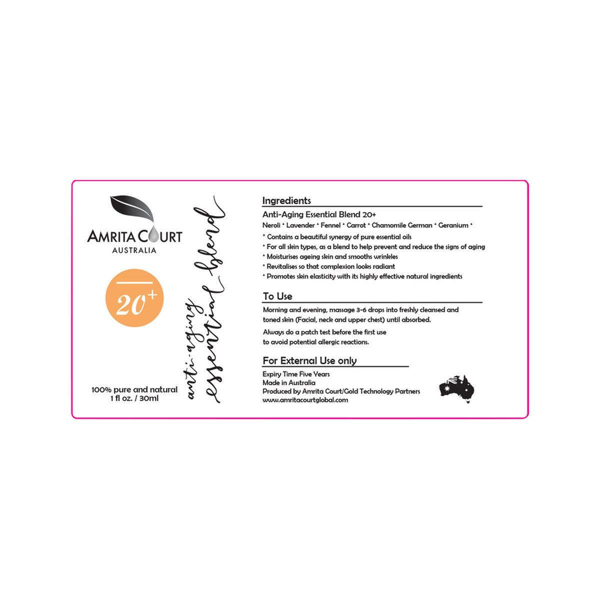 Amrita Court Anti-aging Essential Blend 20+ 30ml