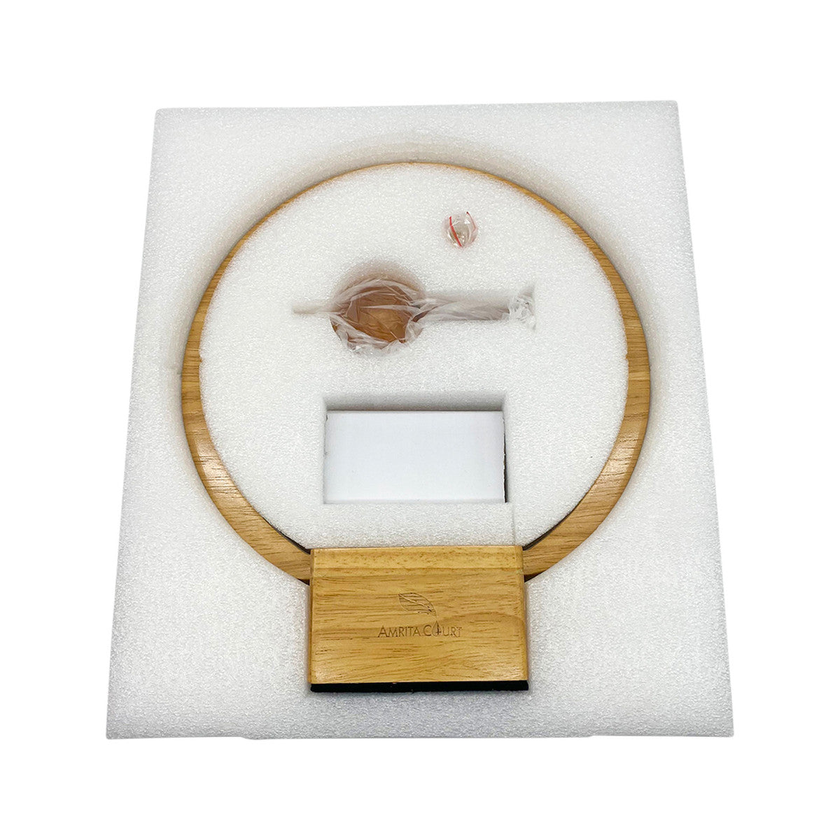 Amrita Court Nebuliser (Diffuser) Wooden Base With Ring Light Luna