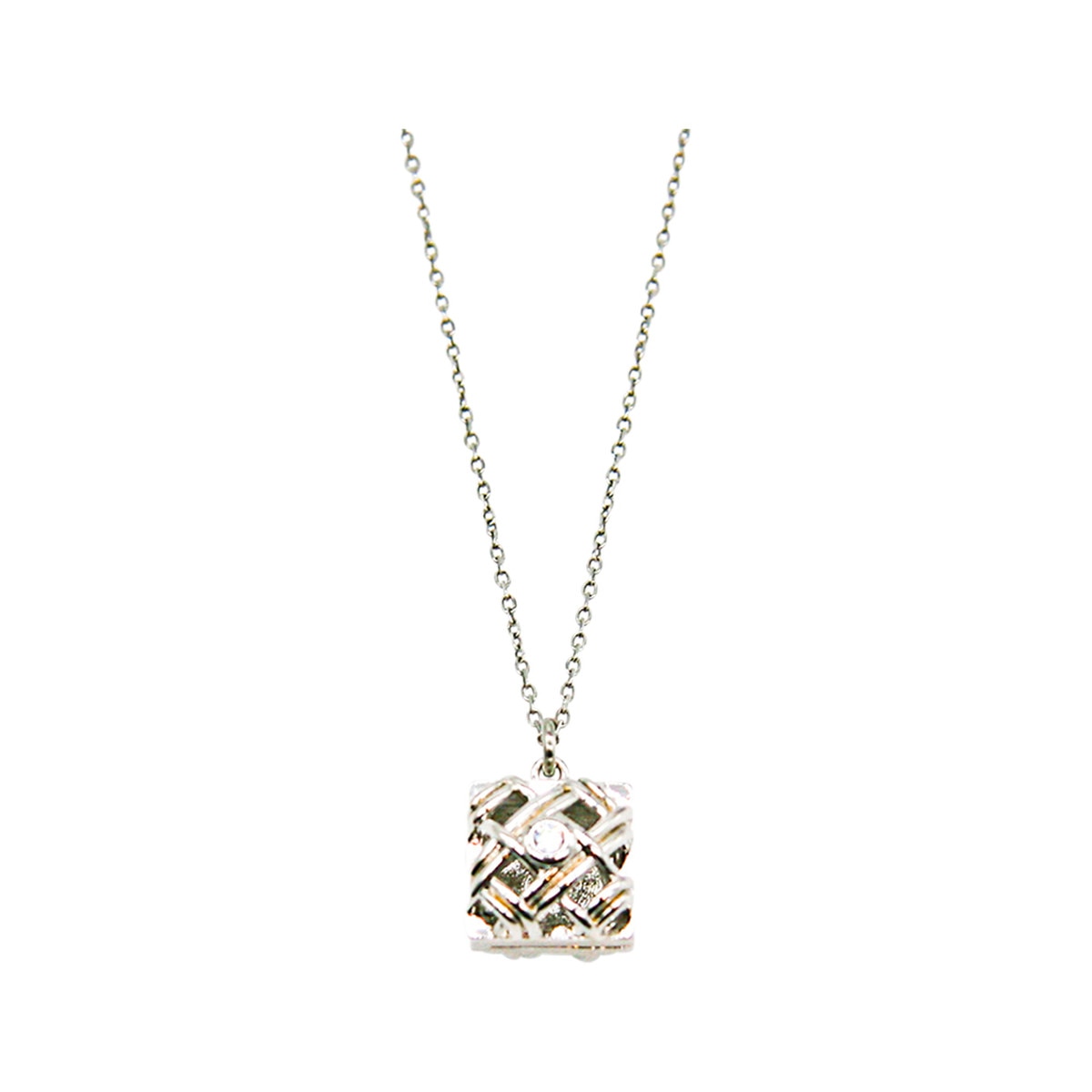 Amrita Court Aroma Necklace White Gold Chest + Purify Essential Oil 10ml Pk