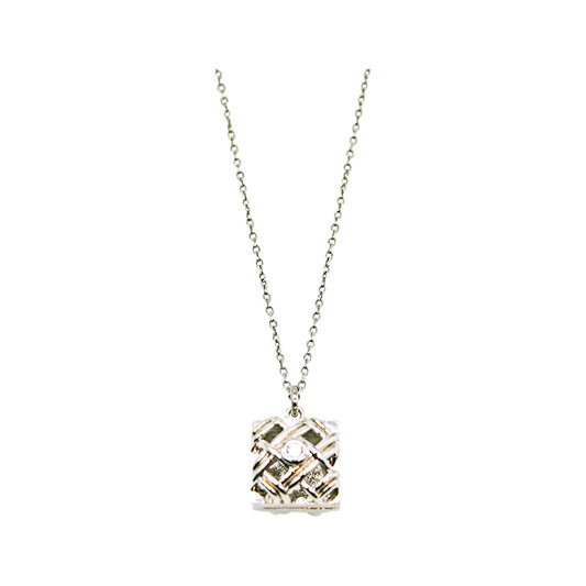 Amrita Court Aroma Necklace White Gold Chest + Purify Essential Oil 10ml Pk