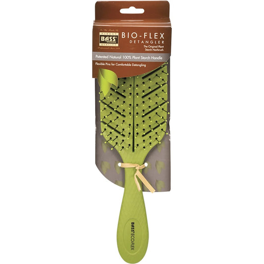 Bass Brushes Bio-flex Detangler Hair Brush Green 1